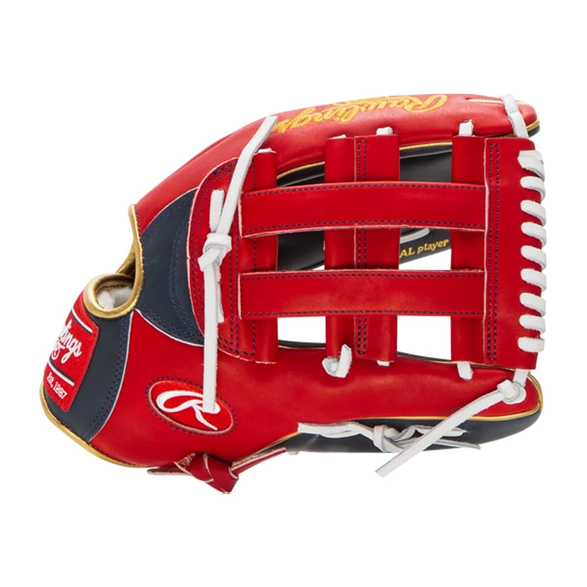 Cheap 👏 Rawlings Pro Preferred 12.75" Ronald Acuna Jr. Baseball Glove: PROSRA13 Navy, Red ✨ 10 Cheap 👏 Rawlings Pro Preferred 12.75" Ronald Acuna Jr. Baseball Glove: PROSRA13 Navy, Red ✨ - Image 10