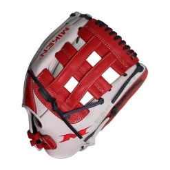 Cheapest ✔️ Miken Pro Series 13" Slow Pitch Softball Glove: PRO130-WSN Red, White 😍 -Deals glovegear Store 0445 04 21 miken pro series 13 slow pitch softball glove pro130 wsn 31191 3 l