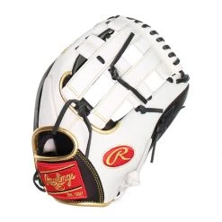 Brand new ❤️ Rawlings Encore 12.25" Baseball Glove: EC1225-6BW White 🧨 -Deals glovegear Store 07ee 03 20 rawlings encore 12 25 baseball glove ec1225 6bw 31909 3 l