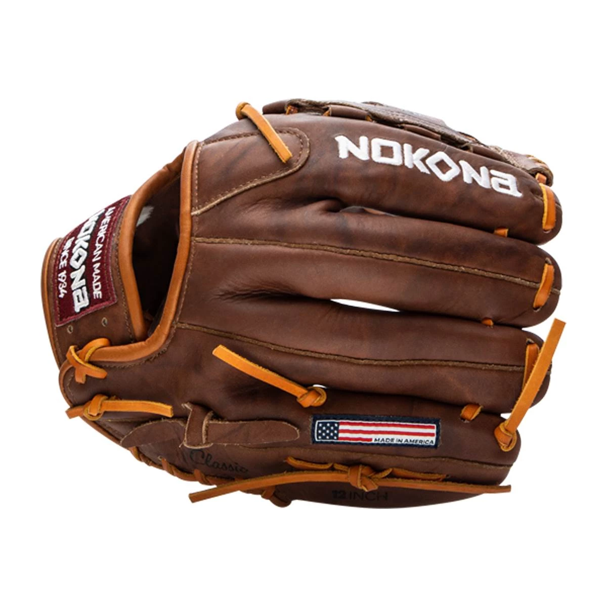 Discount π Nokona Walnut 12" Baseball Glove: W-1200C Brown β¨ 4 Discount π Nokona Walnut 12" Baseball Glove: W-1200C Brown β¨ - Image 4