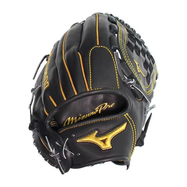 Brand new ✨ Mizuno Pro 12" Baseball Glove: GMP2BK-100DT Black, Yellow ✔️ 6 Brand new ✨ Mizuno Pro 12" Baseball Glove: GMP2BK-100DT Black, Yellow ✔️ - Image 6