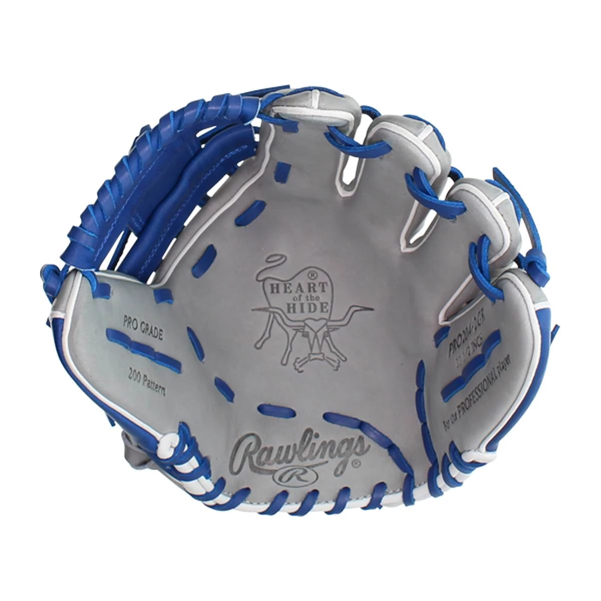 Budget π Rawlings Heart of the Hide 11.5" Baseball Glove: PRO204-2GR Blue, Grey π 6 Budget π Rawlings Heart of the Hide 11.5" Baseball Glove: PRO204-2GR Blue, Grey π - Image 6