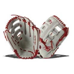 Cheapest 🥰 Louisville Slugger TPS 13.5" Slow Pitch Softball Glove: WTLPSRS18135 Red, White ✨ -Deals glovegear Store 1199 06 18 28546 l