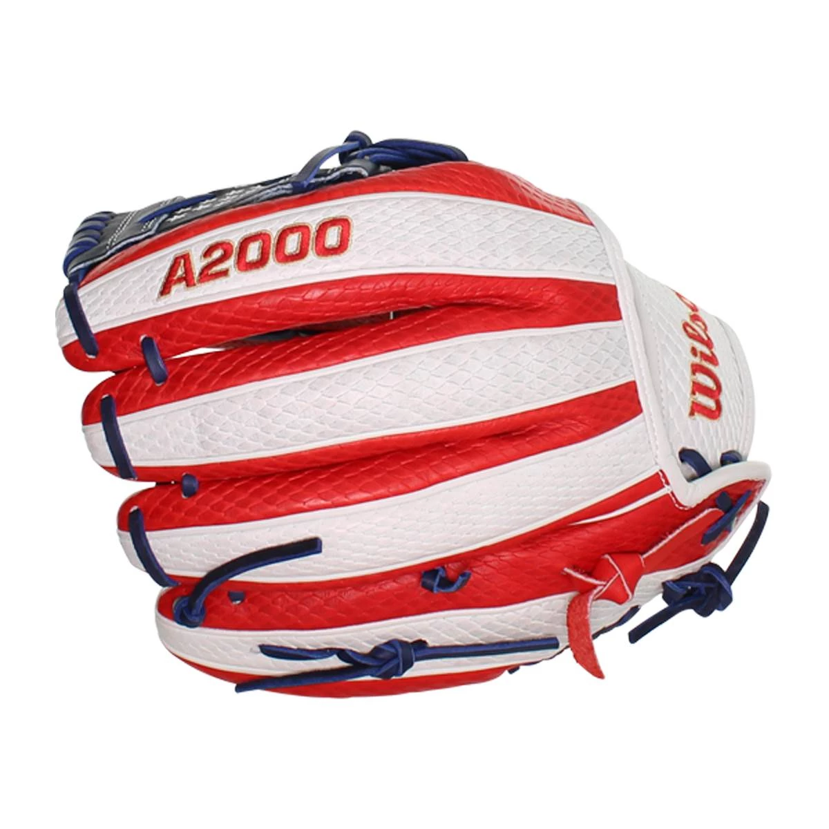 Outlet 😀 Wilson A2000 Kelsey Stewart KS7 12" Fastpitch Softball Glove: WBW10024012 Navy, Red, White ⭐ 4 Outlet 😀 Wilson A2000 Kelsey Stewart KS7 12" Fastpitch Softball Glove: WBW10024012 Navy, Red, White ⭐ - Image 4