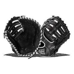 Brand new 👏 Rawlings Encore 12" Baseball First Base Mitt: ECFBM-10B Black, Grey, Silver 🥰