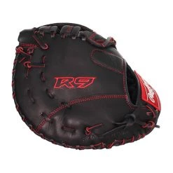 New 🤩 Rawlings R9 Series 12" Youth First Base Mitt: R9YPTFM16B Black 🎁 -Deals glovegear Store 193a 03 20 rawlings r9 series 12 youth first base mitt r9yptfm16b 30145 5 l