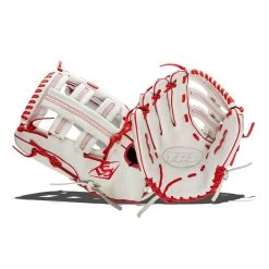 Cheapest 🥰 Louisville Slugger TPS 13.5" Slow Pitch Softball Glove: WTLPSRS18135 Red, White ✨