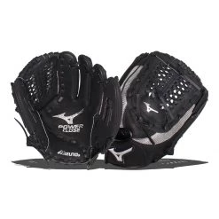 New ⌛ Mizuno Prospect PowerClose 11" Youth Baseball Glove: GPP1100Y3BG Black, Silver ⌛