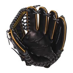 Wholesale ❤️ Mizuno Pro 12" Baseball Glove: GMP2BK-100DT4 Black, Yellow ✨