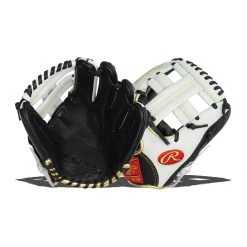 Deals 🌟 Rawlings Encore 11.25" Baseball Glove: EC1125-20BW Black, White 👏 -Deals glovegear Store 2a25 07 19 31911 l