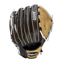 Hot Sale 👏 Wilson A500 Siren 12.5" Youth Fastpitch Softball Glove: WBW100422125 Black, Tan 😀 -Deals glovegear Store 2a42 10 21 wilson a500 siren 12 5 youth fastpitch softball glove wbw100422125 34736 18 l