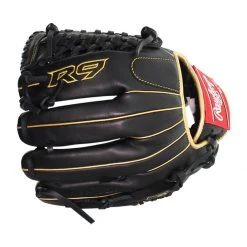 New 🤩 Rawlings R9 11.75" Baseball Glove: R9205-4BG Black, Gold ✨ -Deals glovegear Store 2ae0 11 20 rawlings r9 11 75 baseball glove r9205 4bg 33539 5 l