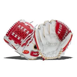 Cheap ๐ Rawlings Liberty Advanced Color Sync 12.5" Fastpitch Softball Glove: RLA125-18S Red, White โค๏ธ