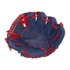 Flash Sale 👏 Mizuno Pro 12" Mike Soroka Baseball Glove: GMP2MS-100DT4 Navy, Red ⭐ -Deals glovegear Store 3171 10 20 mizuno pro 12 mike soroka baseball glove gmp2ms 100dt4 33690 6 l