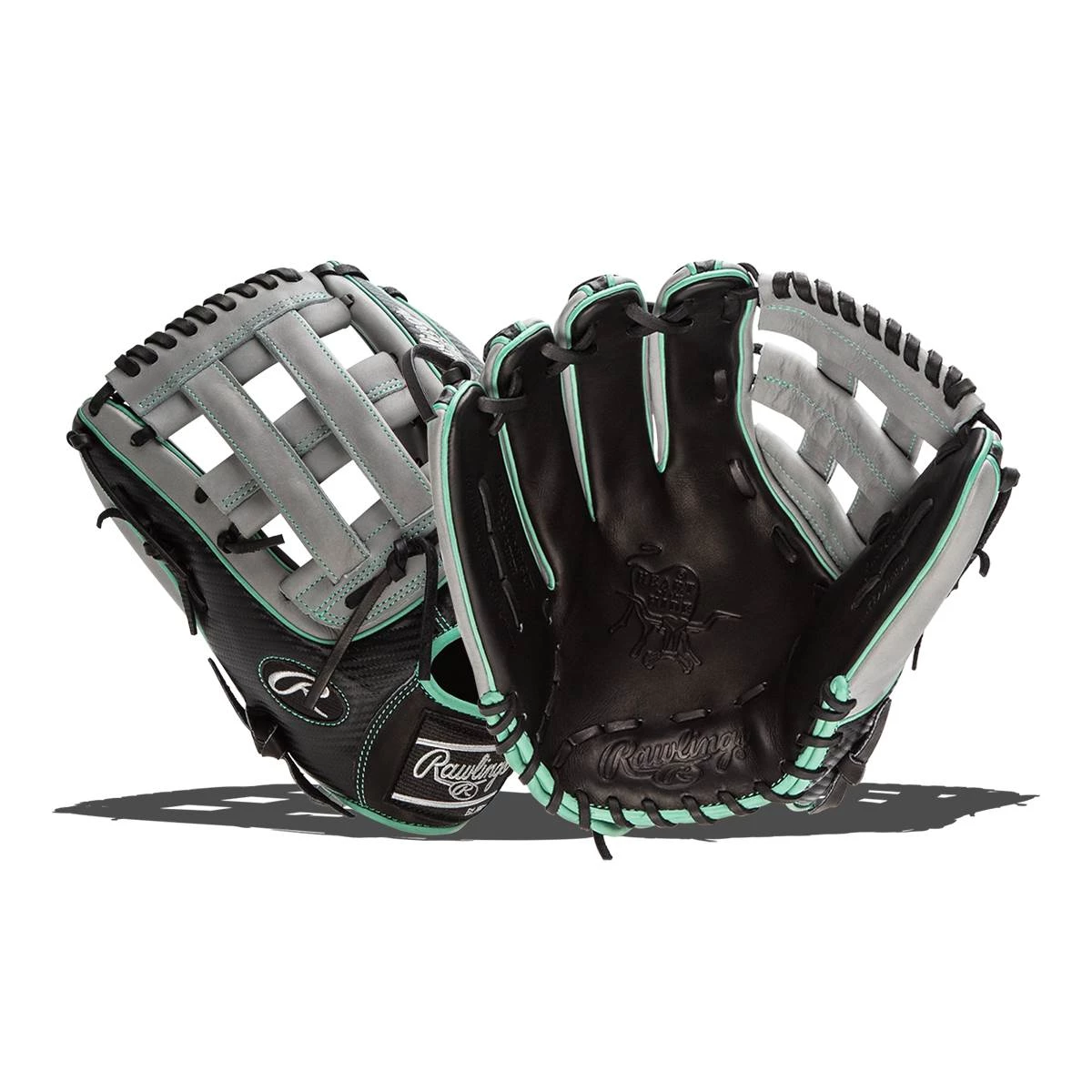 Budget ๐คฉ Rawlings Heart of the Hide Hyper Shell 12.75" Baseball Glove: PRO3319-6BGCF Black, Grey, Teal ๐ 1 Budget ๐คฉ Rawlings Heart of the Hide Hyper Shell 12.75" Baseball Glove: PRO3319-6BGCF Black, Grey, Teal ๐