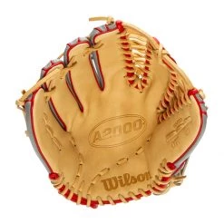 Best deal ✨ Wilson A2000 SuperSkin OT7 12.75" Baseball Glove: WBW1001041275 Grey, Red, Tan ✔️ -Deals glovegear Store 3a9e 10 21 wilson a2000 superskin ot7 12 75 baseball glove wbw1001041275 33610 12 l