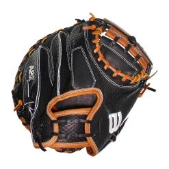 Best deal ❤️ Wilson A2K 33.5" Baseball Catcher's Mitt: WBW100071335 Black, Brown, Tan 🎁 -Deals glovegear Store 3bf8 07 20 wilson a2k 33 5 baseball catchers mitt wbw100071335 33327 7 l