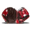 Outlet 😍 Rawlings HOH Mark of a Pro 11" Baseball Glove: SPYPT1-2MOS Brown, Red ✨
