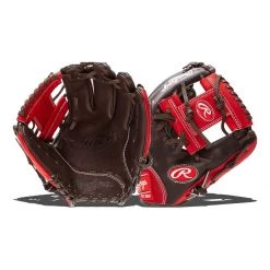 Outlet 😍 Rawlings HOH Mark of a Pro 11" Baseball Glove: SPYPT1-2MOS Brown, Red ✨