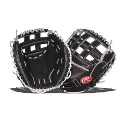 Cheap โ Rawlings Heart of the Hide 33" Fastpitch Softball Catcher's Mitt: PROCM33FP-24BG Black ๐งจ