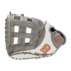 Best Pirce 😍 Wilson A2000 SuperSkin FP1B 12.50" Fastpitch Softball First Base Mitt: WBW100219125 Grey, White 👍 -Deals glovegear Store 535b 10 21 wilson a2000 superskin fp1b 12 50 fastpitch softball first base mitt wbw100219125 33638 11 l