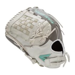 Top 10 ❤️ Easton Fundamental 12" Fastpitch Softball Glove: FMFP12 Grey, Teal, White 🌟 -Deals glovegear Store 535c 11 21 easton fundamental 12 fastpitch softball glove fmfp12 35285 19 l