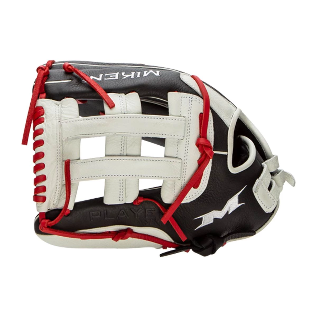 New 👍 Miken Player Series 13.5" Slow Pitch Softball Glove: PS135-PH Black, Red, White ⌛ 4 New 👍 Miken Player Series 13.5" Slow Pitch Softball Glove: PS135-PH Black, Red, White ⌛ - Image 4