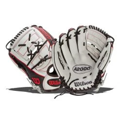 Best Sale 🎉 Wilson A2000 SuperSkin 12.25" Monica Abbott Fastpitch Softball Glove: WTA20RF19MA14GM Black, Red, White 💯