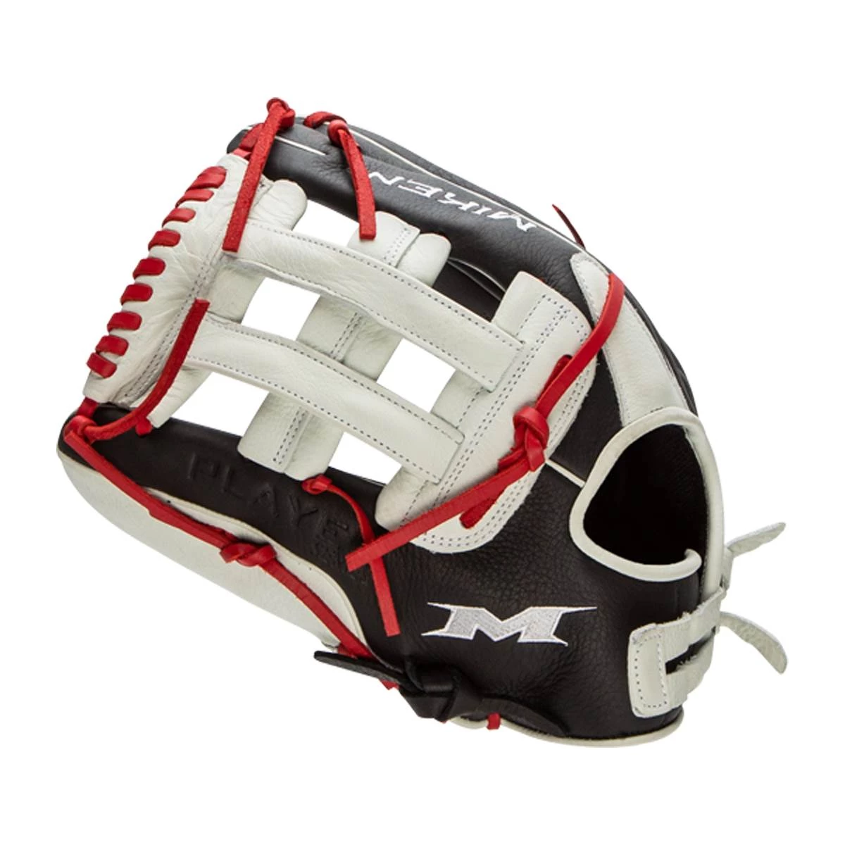 New 👍 Miken Player Series 13.5" Slow Pitch Softball Glove: PS135-PH Black, Red, White ⌛ 3 New 👍 Miken Player Series 13.5" Slow Pitch Softball Glove: PS135-PH Black, Red, White ⌛ - Image 3