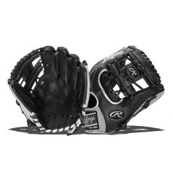Coupon ⌛ Rawlings Encore 11.5" Baseball Glove: EC1150-2B Black, Grey, Silver 🥰