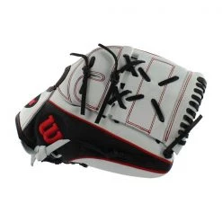 Best Sale 🎉 Wilson A2000 SuperSkin 12.25" Monica Abbott Fastpitch Softball Glove: WTA20RF19MA14GM Black, Red, White 💯 -Deals glovegear Store 5ad4 07 18 30509 3 m