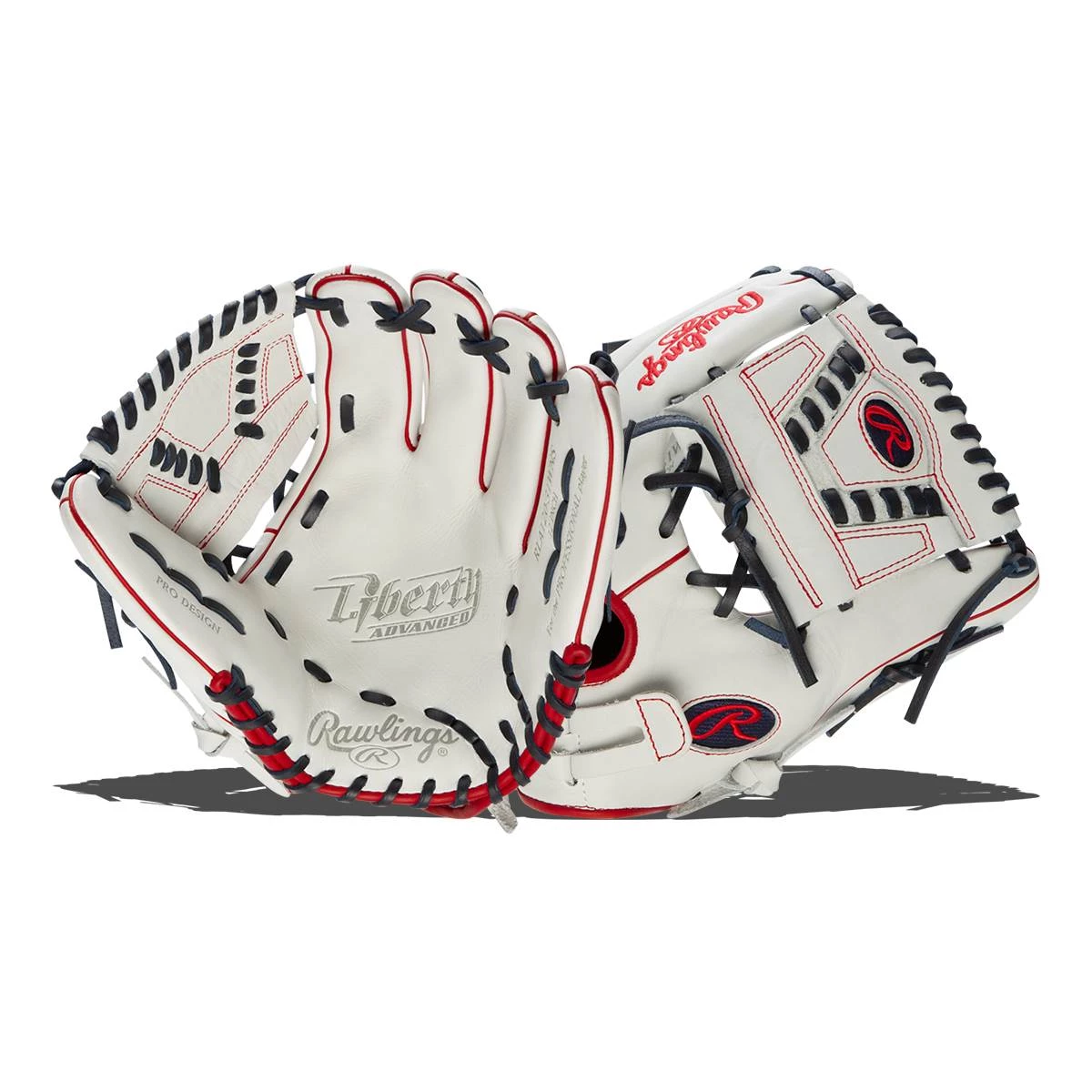 Wholesale 😉 Rawlings Liberty Advanced 12" Fastpitch Softball Glove: RLA120-31WNS Navy, Red, White 😍 1 Wholesale 😉 Rawlings Liberty Advanced 12" Fastpitch Softball Glove: RLA120-31WNS Navy, Red, White 😍