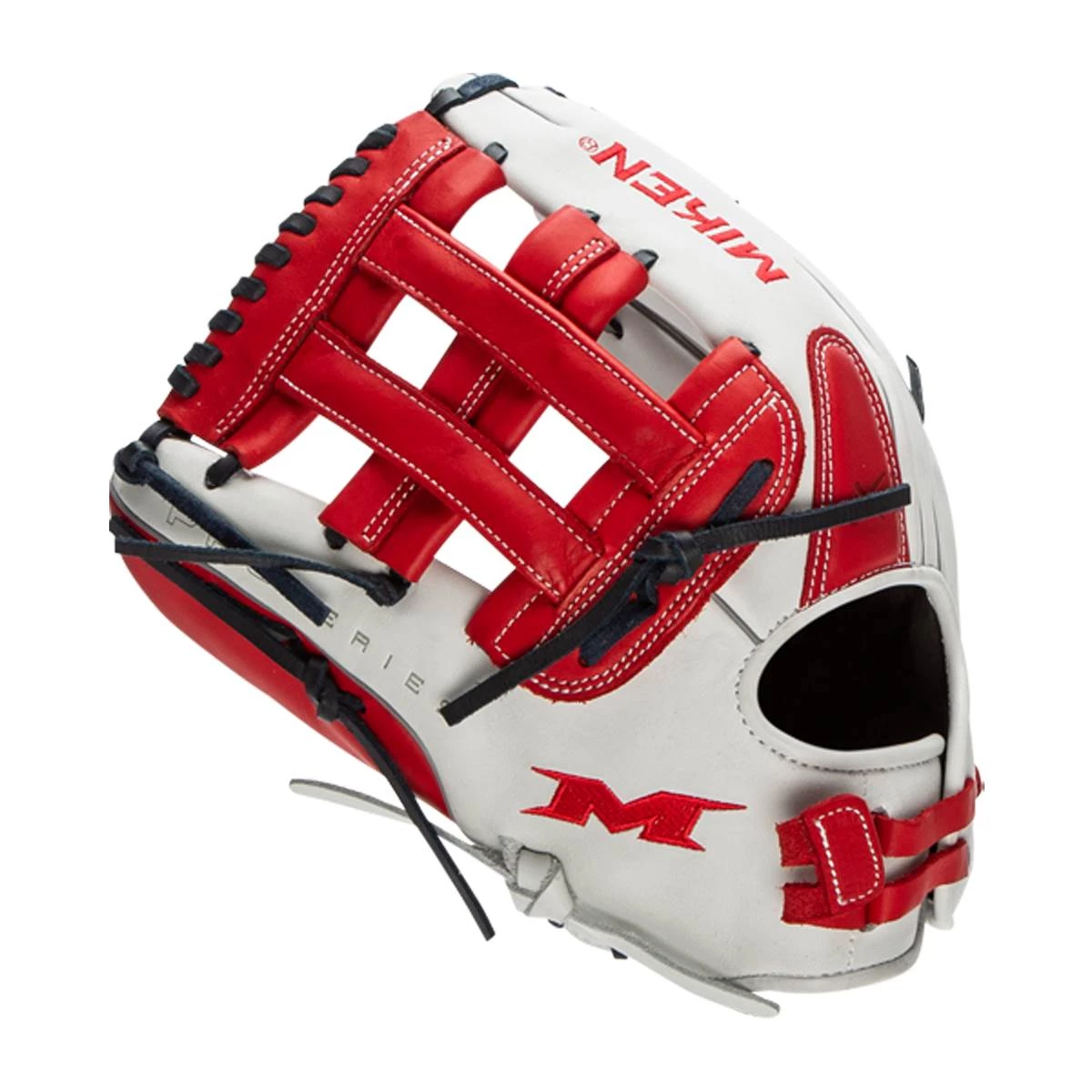 Best deal 👍 Miken Pro Series 13.5" Slow Pitch Softball Glove: PRO135-WSN Blue, Red, White ✔️ 3 Best deal 👍 Miken Pro Series 13.5" Slow Pitch Softball Glove: PRO135-WSN Blue, Red, White ✔️ - Image 3
