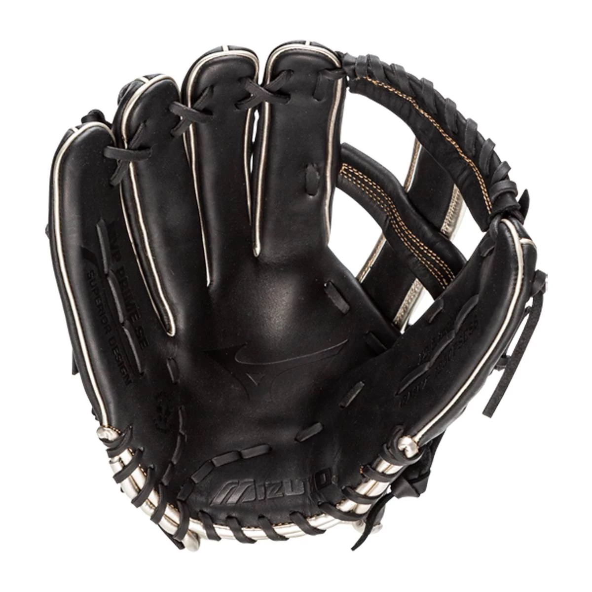 Discount ๐ Mizuno MVP Prime SE 12.5'' Slow Pitch Softball Glove: GMVP1250PSES8 Black/Gold Black, Yellow ๐งจ 2 Discount ๐ Mizuno MVP Prime SE 12.5'' Slow Pitch Softball Glove: GMVP1250PSES8 Black/Gold Black, Yellow ๐งจ - Image 2