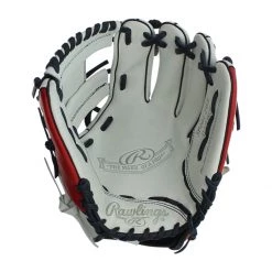Buy 🛒 Rawlings HOH Mark of a Pro 11.5" Baseball Glove: SP204-2WS White, Red, Navy 🧨