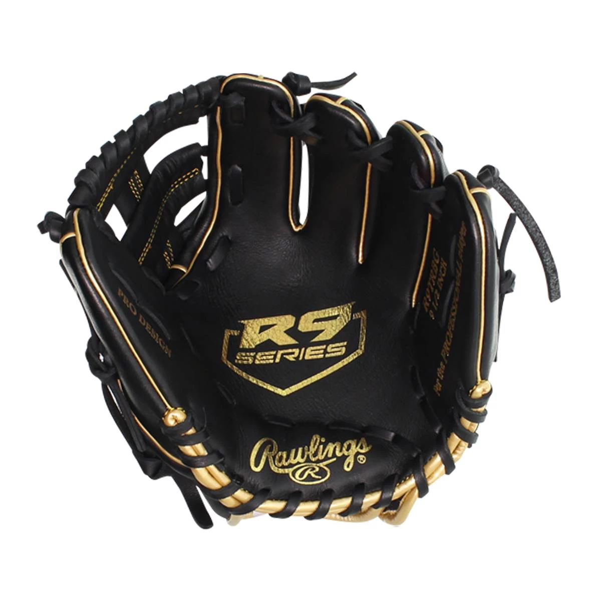 Cheapest ✨ Rawlings R9 9.5" Baseball Training Glove: R9TRBG Black, Gold ⭐ 2 Cheapest ✨ Rawlings R9 9.5" Baseball Training Glove: R9TRBG Black, Gold ⭐ - Image 2
