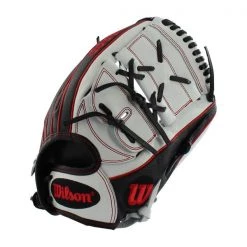 Best Sale 🎉 Wilson A2000 SuperSkin 12.25" Monica Abbott Fastpitch Softball Glove: WTA20RF19MA14GM Black, Red, White 💯 -Deals glovegear Store 6871 07 18 30509 2 m