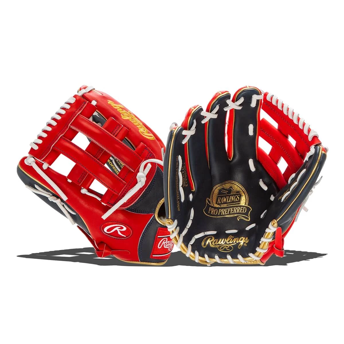 Cheap 👏 Rawlings Pro Preferred 12.75" Ronald Acuna Jr. Baseball Glove: PROSRA13 Navy, Red ✨ 1 Cheap 👏 Rawlings Pro Preferred 12.75" Ronald Acuna Jr. Baseball Glove: PROSRA13 Navy, Red ✨
