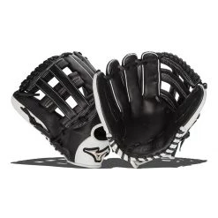 Cheapest ✨ Mizuno Pro Select 12" Fastpitch Softball Glove: GPSF2-1200 Black, White 🌟