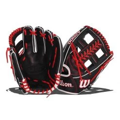 Flash Sale ✨ Wilson A2000 SuperSkin 1785 11.75" Baseball Glove: WBW1000981175 Black, Red 😀 -Deals glovegear Store 6f36 09 20 wilson a2000 superskin 1785 11 75 baseball glove wbw1000981175 33606 1 l