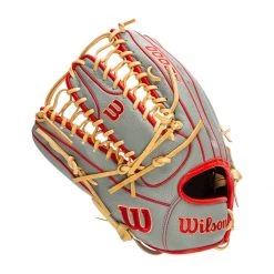 Best deal ✨ Wilson A2000 SuperSkin OT7 12.75" Baseball Glove: WBW1001041275 Grey, Red, Tan ✔️ -Deals glovegear Store 6f5b 10 21 wilson a2000 superskin ot7 12 75 baseball glove wbw1001041275 33610 9 l