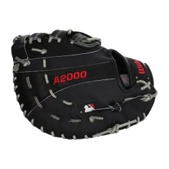 Flash Sale ✨ Wilson A2000 SuperSkin 12.25" First Base Mitt: WTA20RB202820SS Black 😍 -Deals glovegear Store 7053 08 19 31803 4 l
