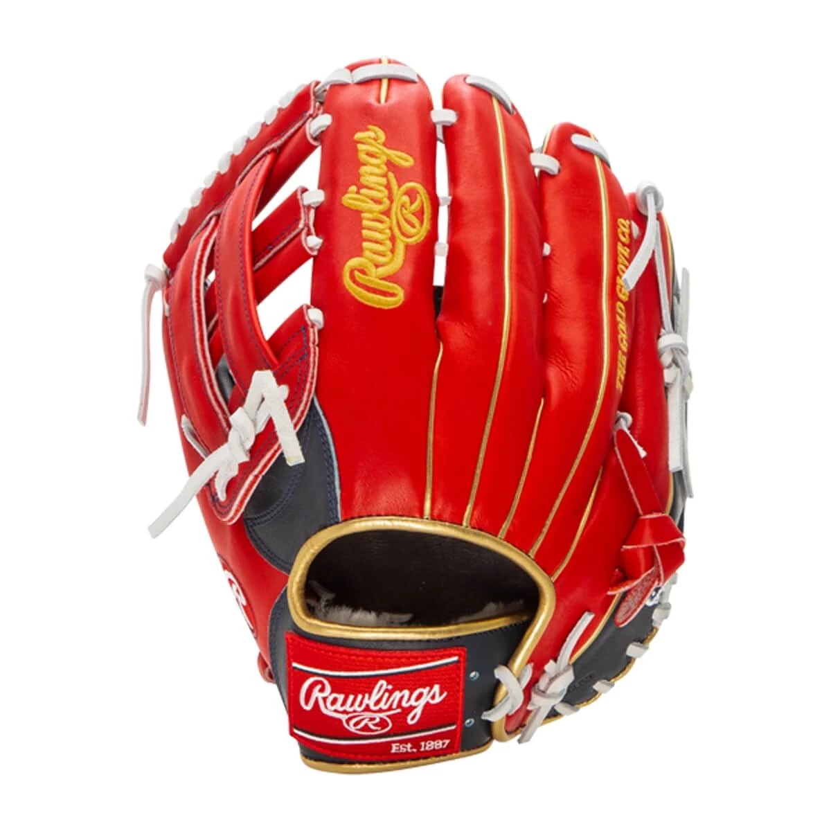 Cheap 👏 Rawlings Pro Preferred 12.75" Ronald Acuna Jr. Baseball Glove: PROSRA13 Navy, Red ✨ 7 Cheap 👏 Rawlings Pro Preferred 12.75" Ronald Acuna Jr. Baseball Glove: PROSRA13 Navy, Red ✨ - Image 7