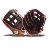 Hot Sale 🤩 Wilson A2K 12.75" SuperSkin Baseball Glove: WBW1000691275 Black, Red, Tan ✨ -Deals glovegear Store 7811 10 21 wilson a2k 12 75 superskin baseball glove wbw1000691275 33325 8 l