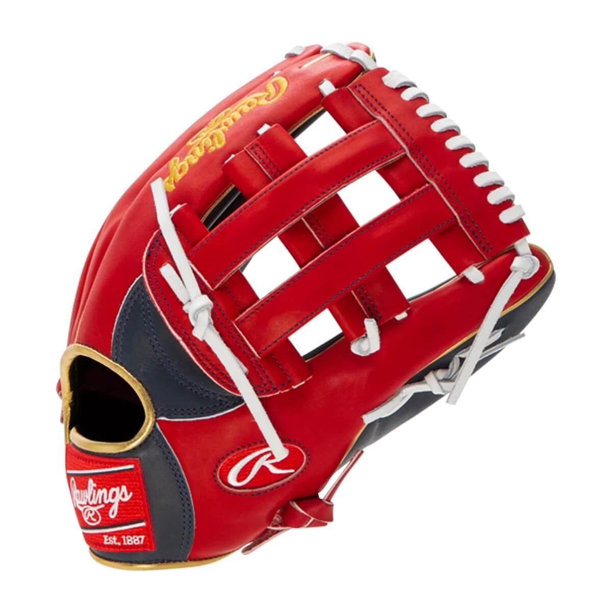 Cheap 👏 Rawlings Pro Preferred 12.75" Ronald Acuna Jr. Baseball Glove: PROSRA13 Navy, Red ✨ 14 Cheap 👏 Rawlings Pro Preferred 12.75" Ronald Acuna Jr. Baseball Glove: PROSRA13 Navy, Red ✨ - Image 14