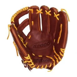 Discount 🔥 Wilson A2000 Pedroia Fit 11.75" Dustin Pedroia Baseball Glove: WTA20RB20DP15GM Brown ⌛