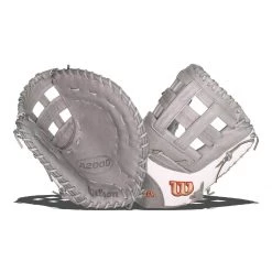 Best Pirce 😍 Wilson A2000 SuperSkin FP1B 12.50" Fastpitch Softball First Base Mitt: WBW100219125 Grey, White 👍 -Deals glovegear Store 7d6c 09 20 wilson a2000 superskin fp1b 12 50 fastpitch softball first base mitt wbw100219125 33638 1 l