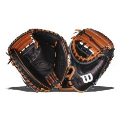 Best deal ❤️ Wilson A2K 33.5" Baseball Catcher's Mitt: WBW100071335 Black, Brown, Tan 🎁