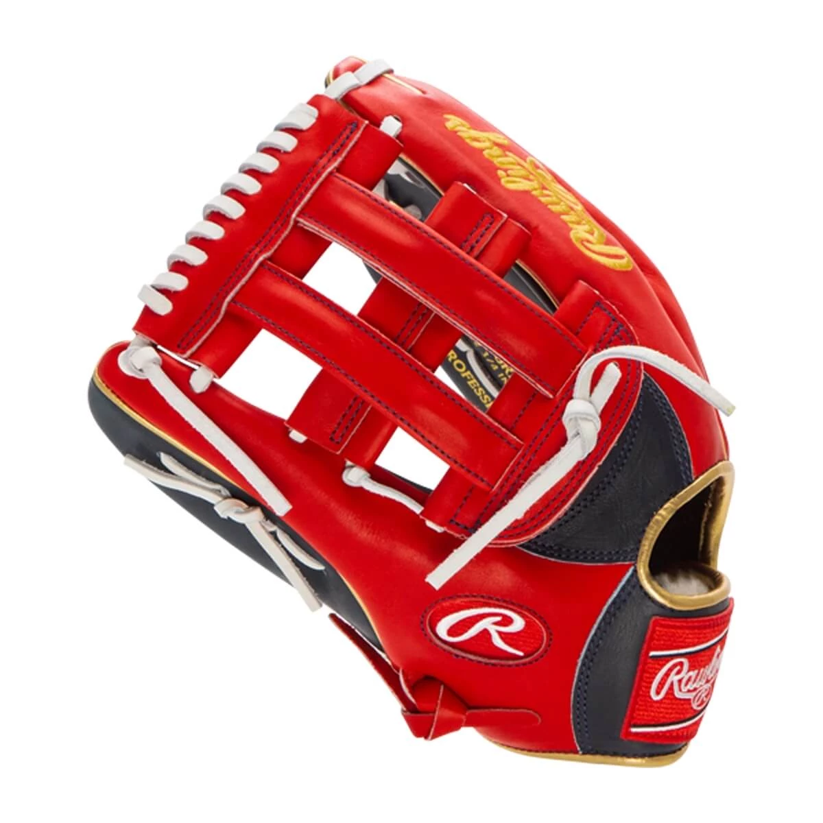 Cheap 👏 Rawlings Pro Preferred 12.75" Ronald Acuna Jr. Baseball Glove: PROSRA13 Navy, Red ✨ 3 Cheap 👏 Rawlings Pro Preferred 12.75" Ronald Acuna Jr. Baseball Glove: PROSRA13 Navy, Red ✨ - Image 3