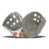 Best Pirce 😍 Wilson A2000 SuperSkin FP1B 12.50" Fastpitch Softball First Base Mitt: WBW100219125 Grey, White 👍